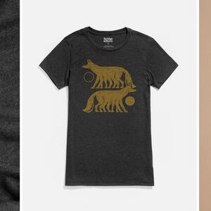 Bridge & Burn Wonen’s Nightwatch Fox Tee T Shirt Size XL